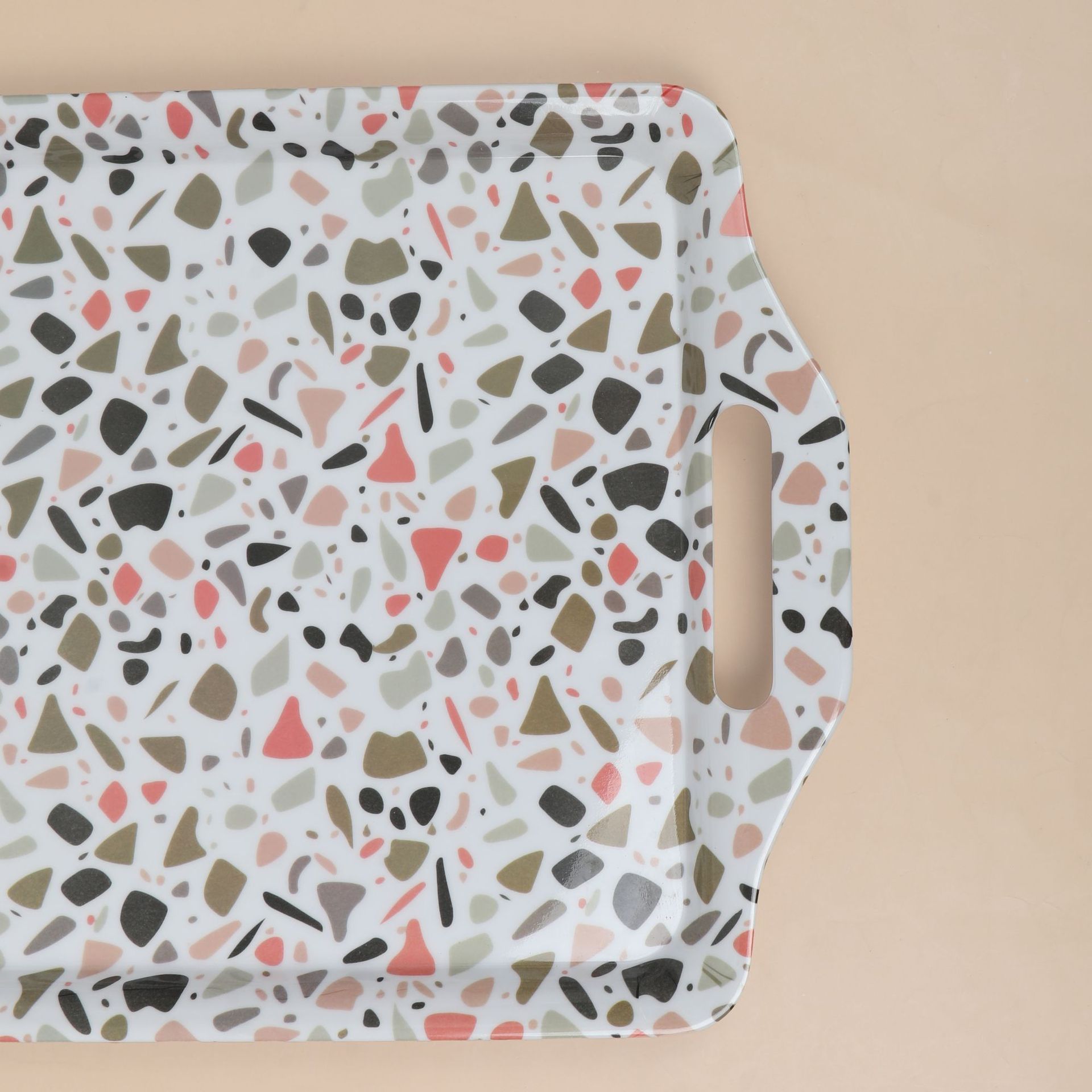 Export direct supply melamine trays, plates, simple and colorful snack plates, ins towels, jewelry plates, Nordic style pic 4