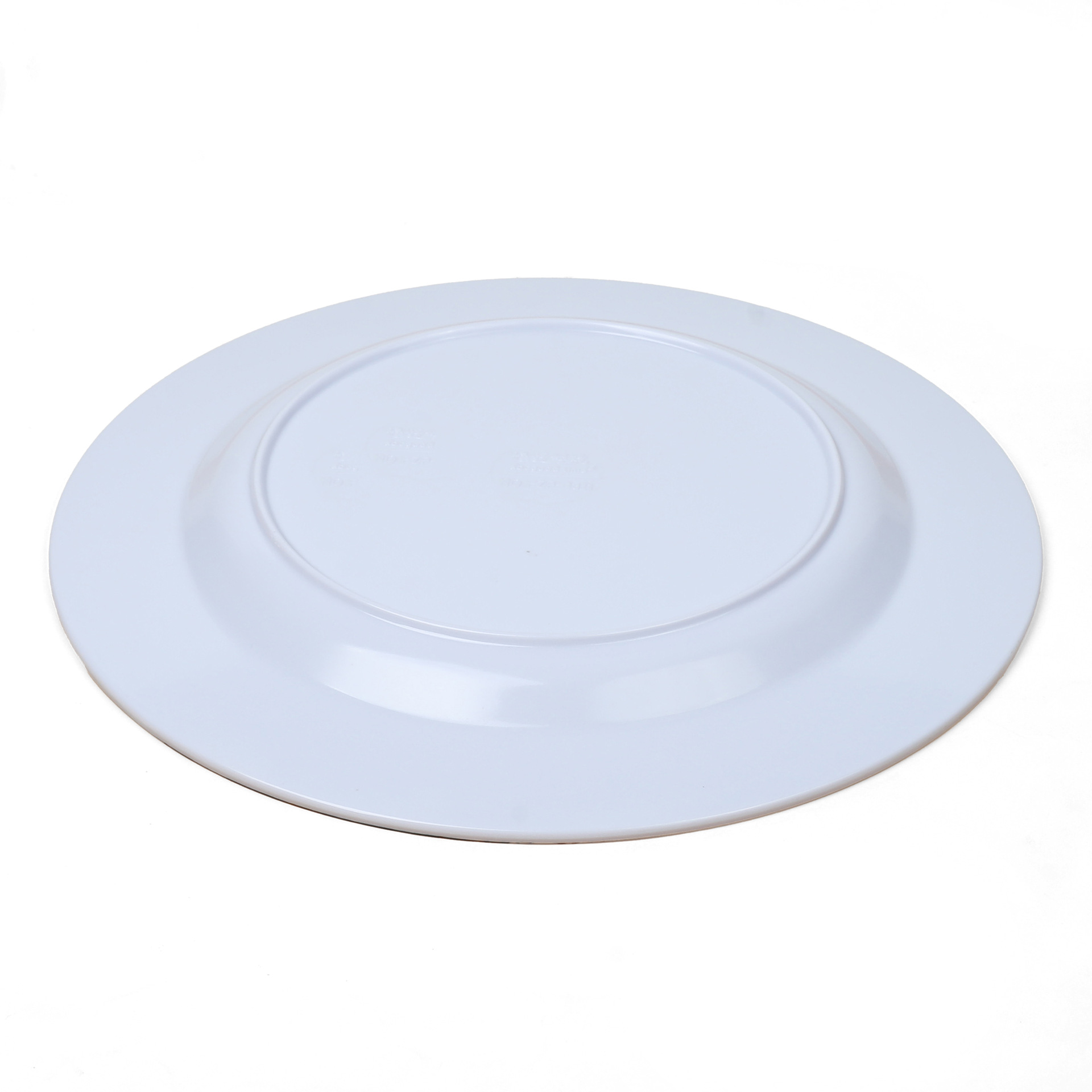 Blue and white melamine plate, commercial pasta plate, Western steak plate, new type of plate, high-end round plate, flat plate pic 4