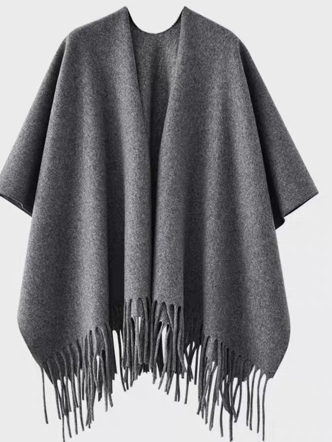 Cross-border scarf wholesale e-commerce live-streaming supply chain supply of solid-color imitation cashmere split shawls pic 4