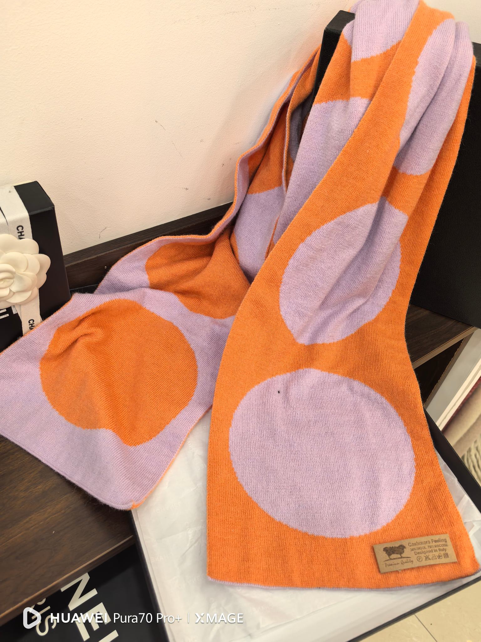 Wholesale of export scarves, e-commerce live streaming, new in stock, wool blend, large polka dot supply chain pic 11