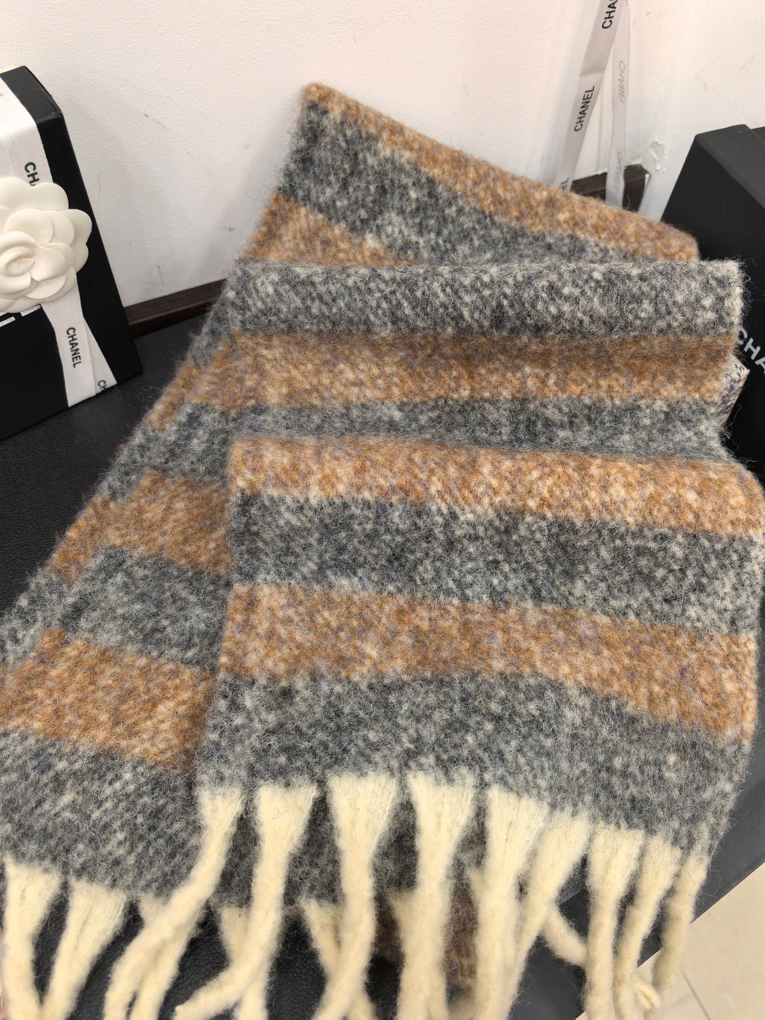 Wholesale of export scarves, e-commerce live streaming supply chain, new style in stock, vintage wool thick beard pic 6