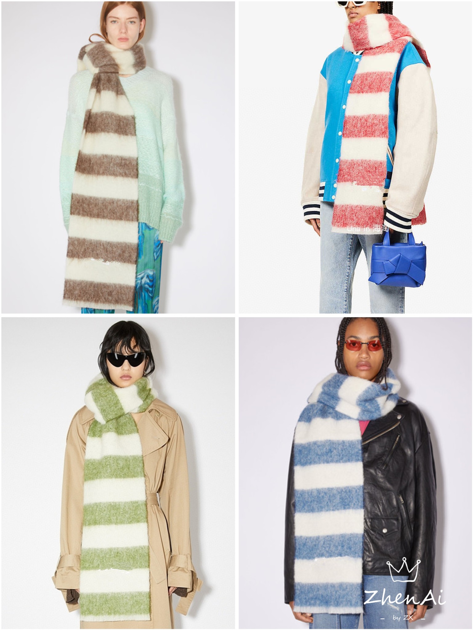 Wholesale of 88AC loose two-color horizontal long scarves for immediate export. E-commerce live streaming supply chain pic 5