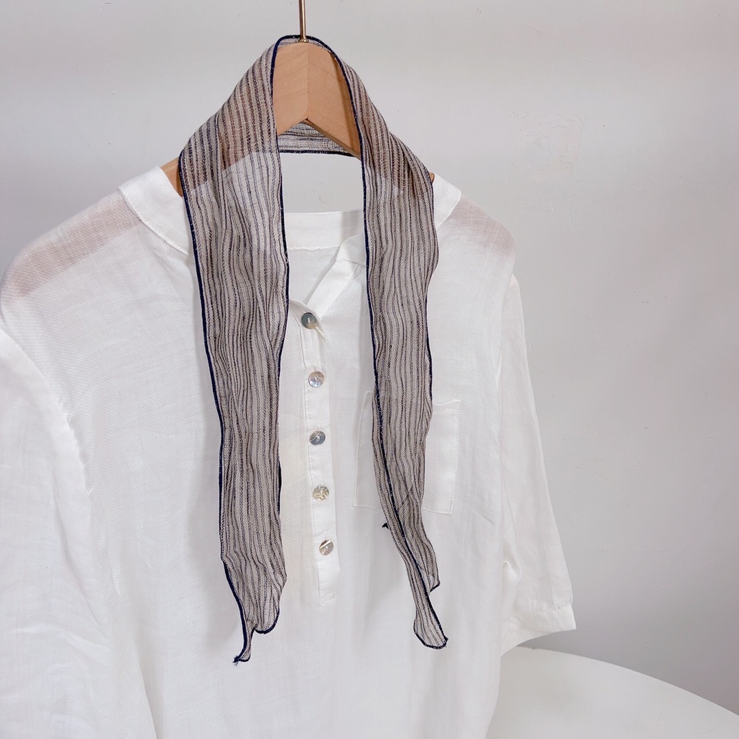 Cross-border scarf wholesale, e-commerce live streaming, supply chain, linen small scarves, thin scarves pic 5