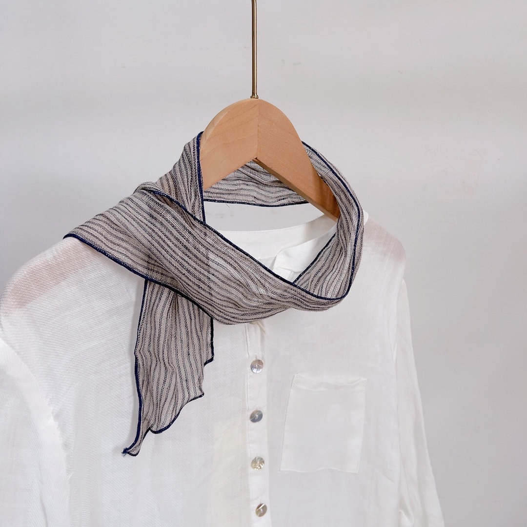 Cross-border scarf wholesale, e-commerce live streaming, supply chain, linen small scarves, thin scarves pic 4