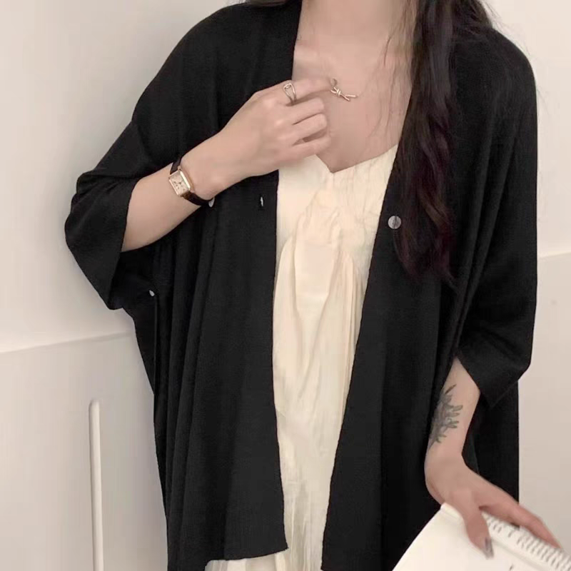 New cross-border wholesale e-commerce live-streaming supply: Air-conditioned room warm wool blended shawl, button split shawl pic 6