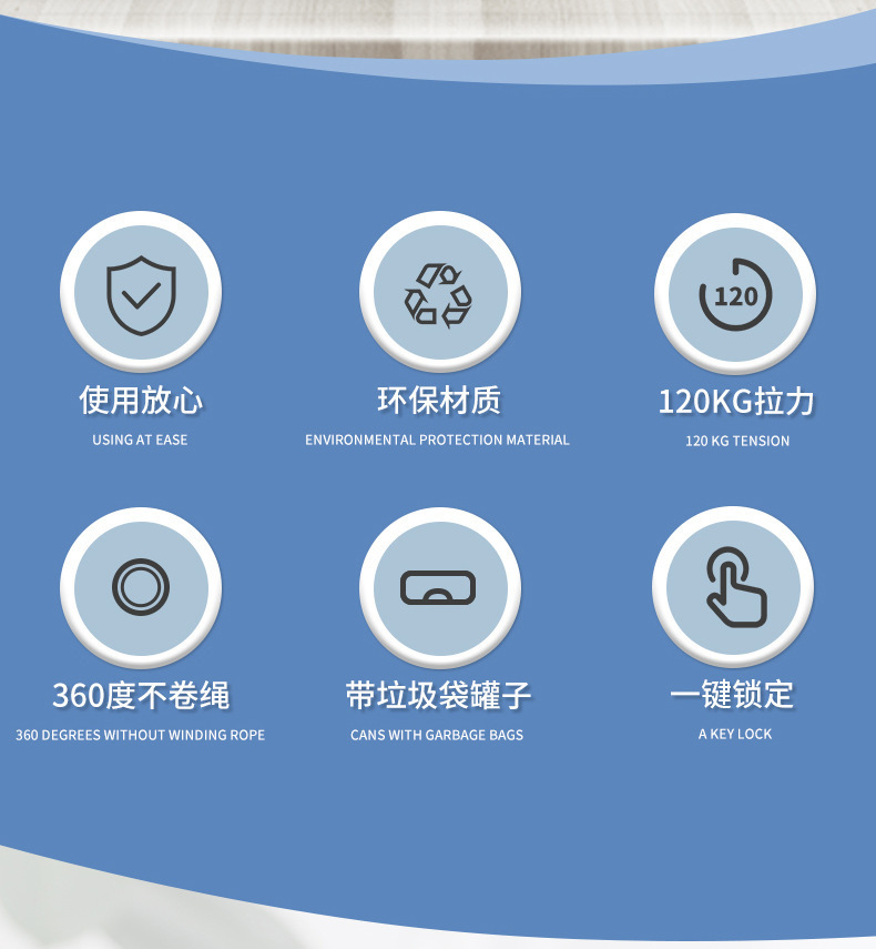 新款宠物自动伸缩牵引绳垃圾袋狗中大型犬便携牵引带可伸缩详情2