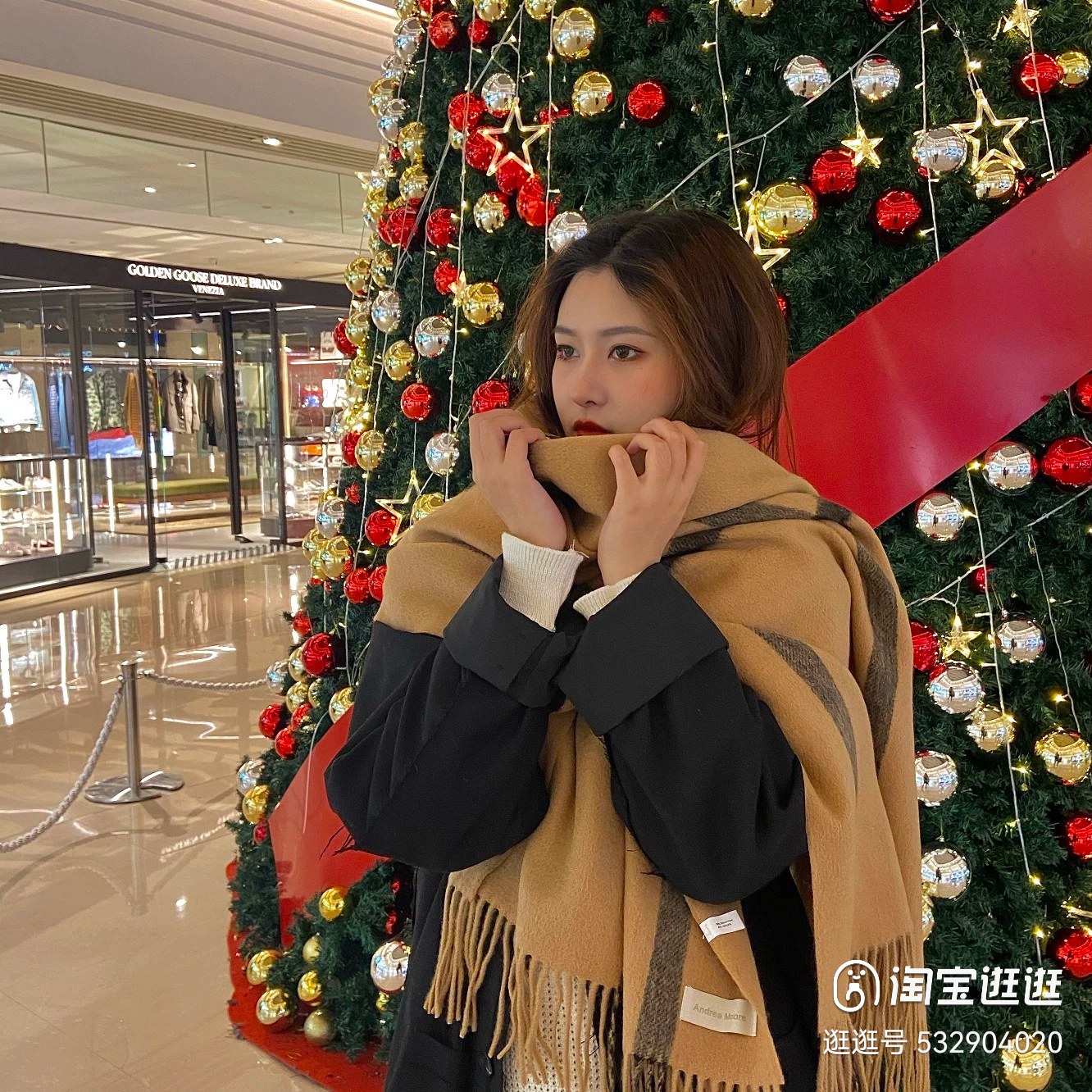 British classic checkered long scarves in stock, cross-border scarf wholesale, e-commerce live streaming supply chain pic 3
