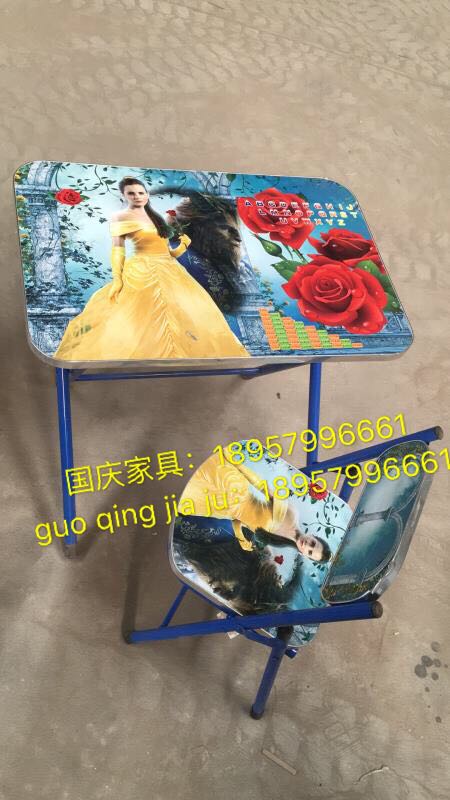 卡通儿童学习桌，写字桌折叠桌详情1