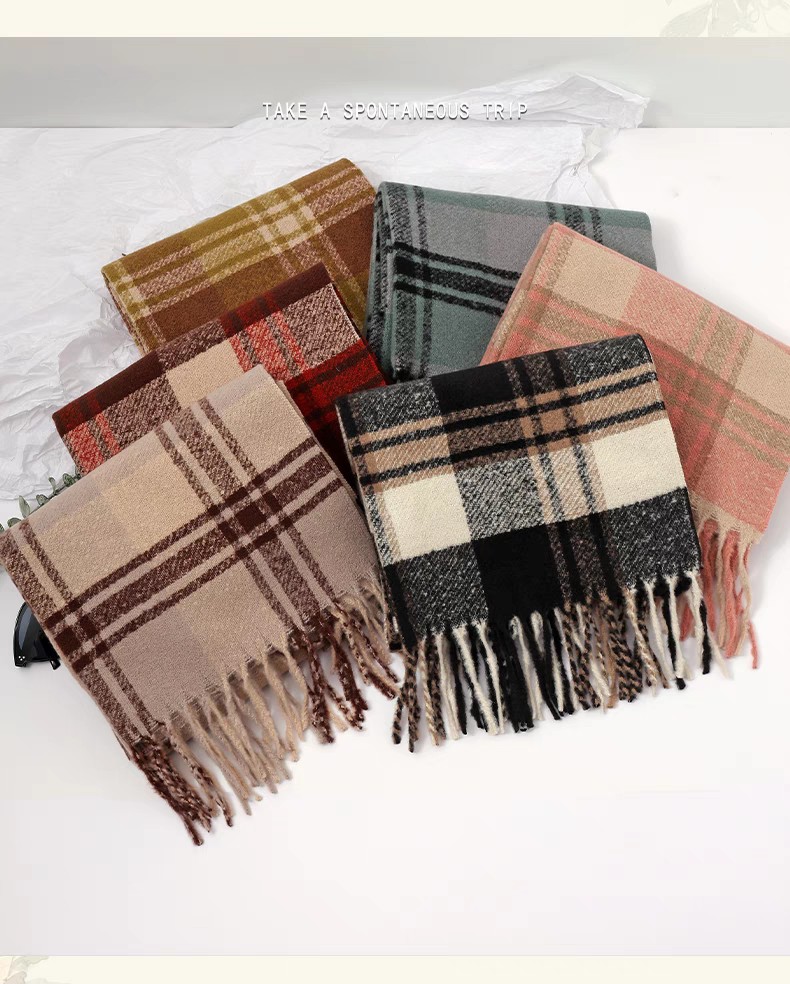 Wholesale of cross-border scarves in stock, e-commerce live streaming, supply chain, autumn rain and mist pic 7