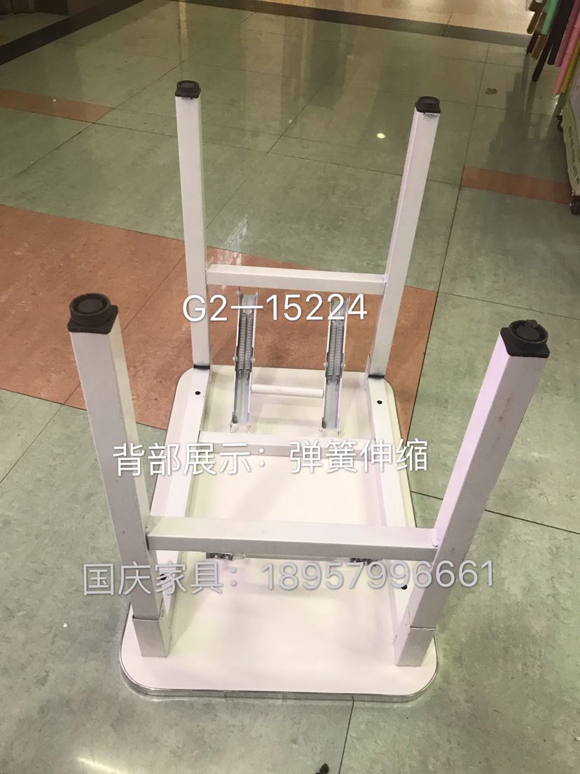新款弹簧架折叠桌写字桌学习桌儿童餐桌详情7