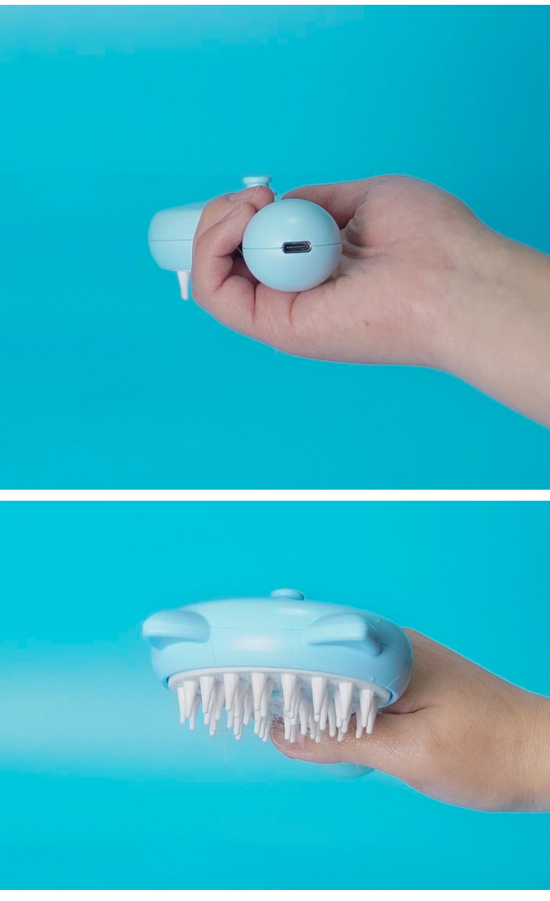 猫耳宠物除浮毛刷猫用电动喷雾梳按摩防飞毛美容梳子亚马逊爆款详情8