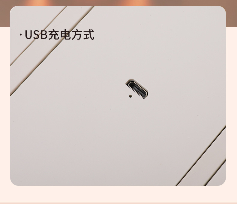 LED化妆镜折叠便携随身学生宿舍家用镜子台式桌面智能美妆镜高清详情12