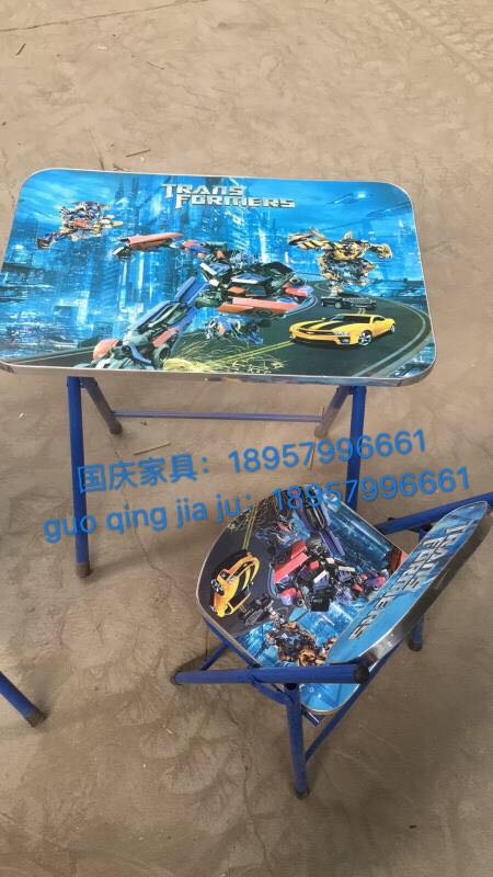 卡通儿童学习桌，写字桌折叠桌详情4