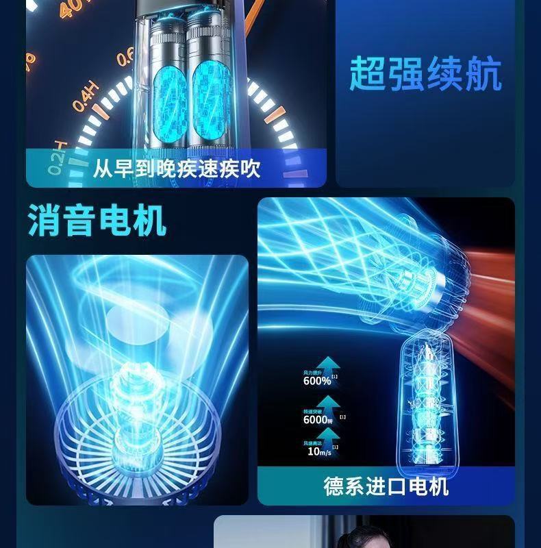 手持小风扇usb充电数显户外随身学生上课宿舍轻音办公迷你电风扇详情6