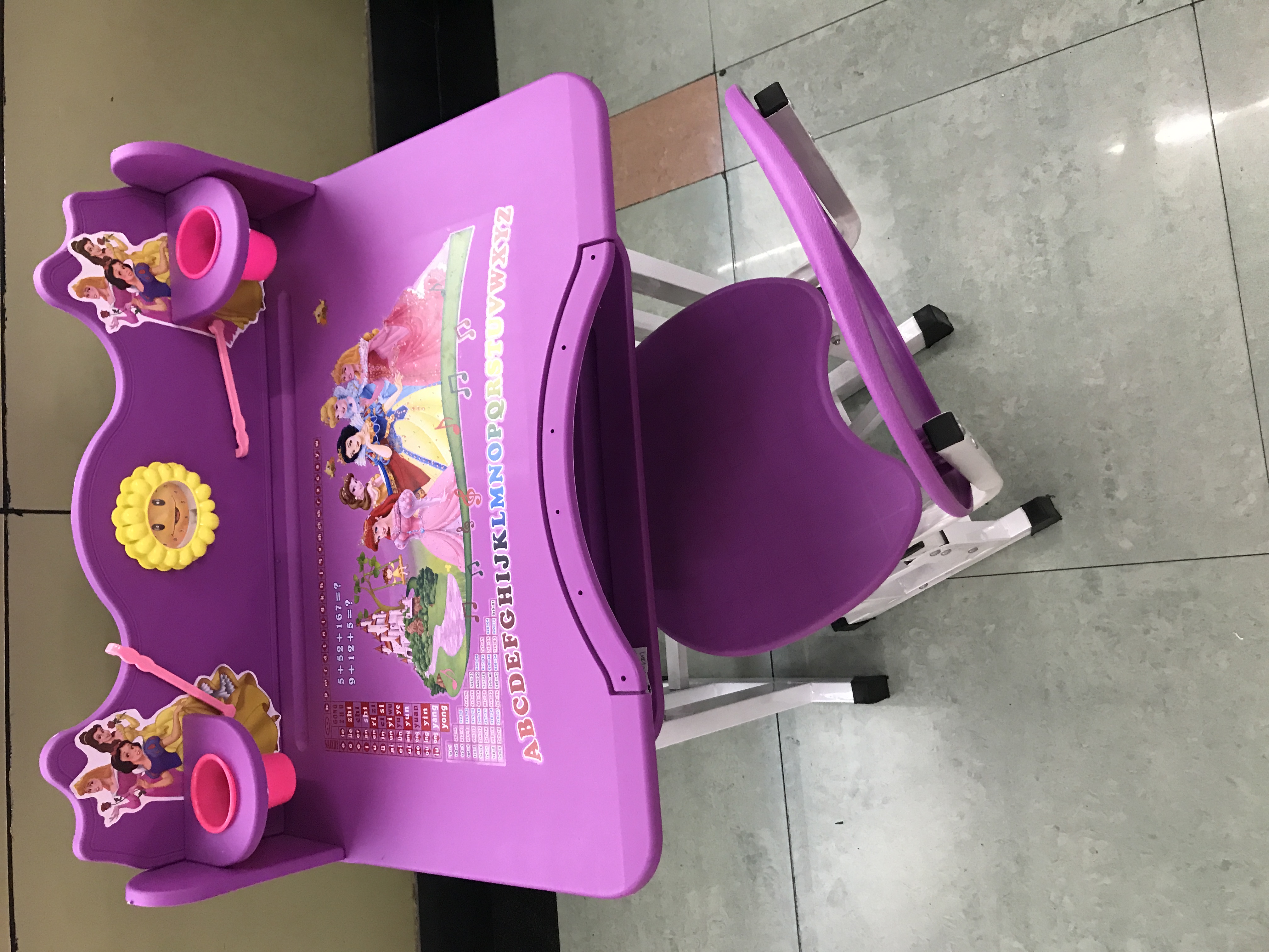 学生课桌学习桌升降多功能桌塑料面板详情3