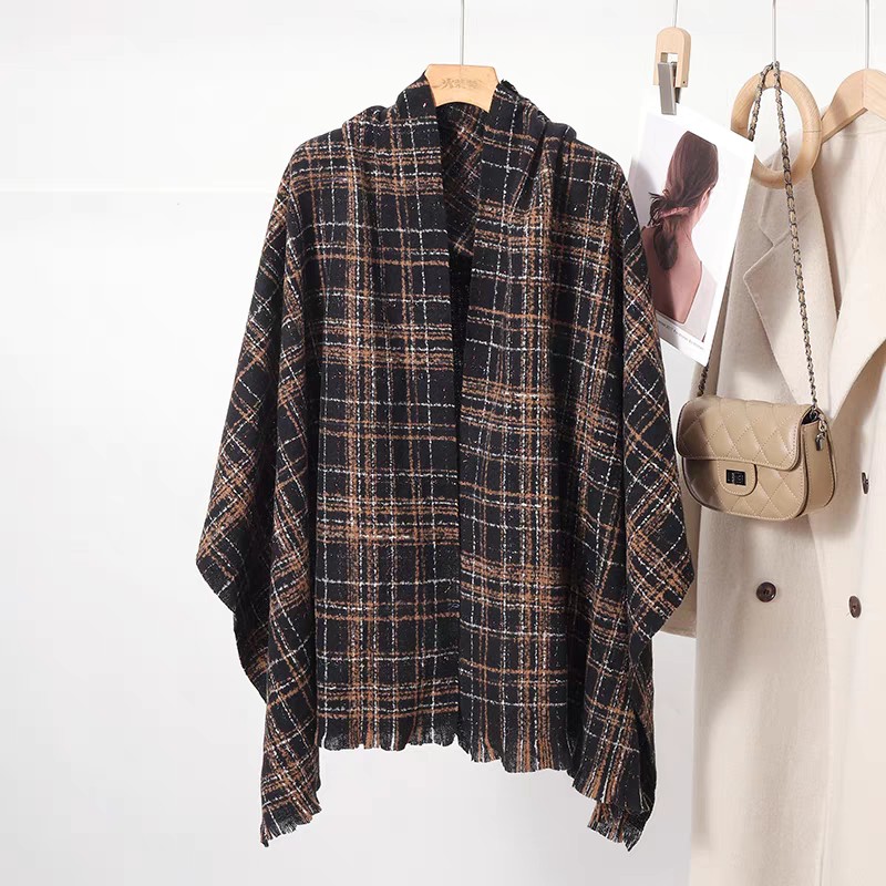 Cross-border scarf wholesale e-commerce live streaming supply chain, Xiaoxiangfeng bright silk fine checkered pic 10