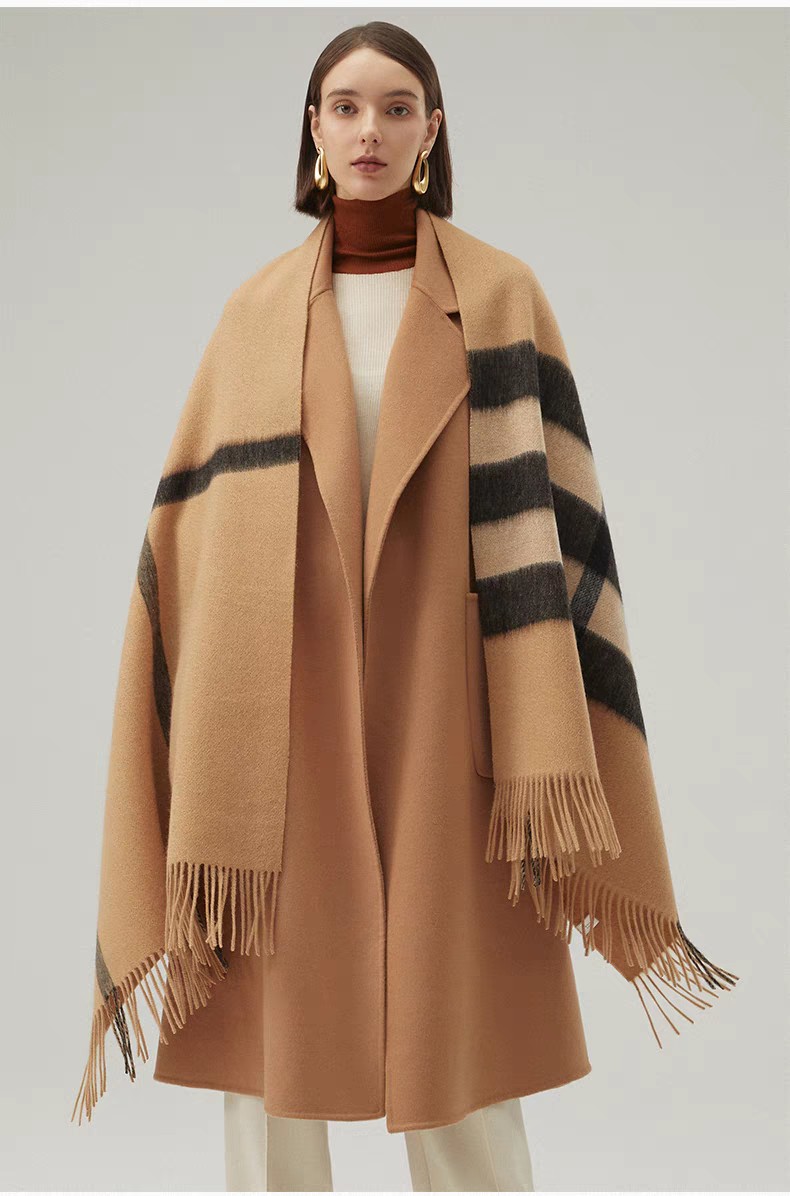 Cross-border scarf wholesale e-commerce live-streaming supply chain, classic British-style checkered long scarves pic 6