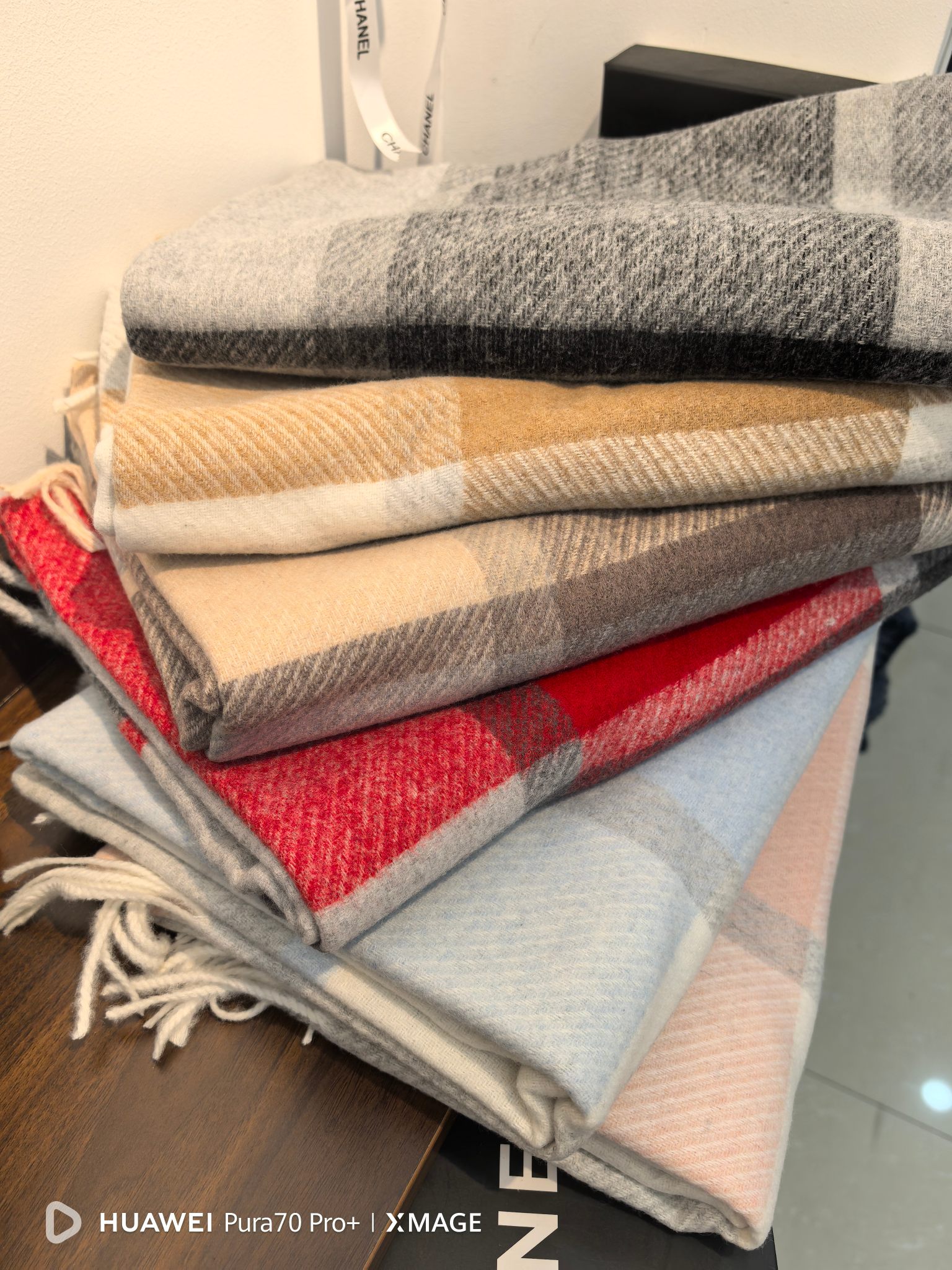 Cross-border scarf wholesale, e-commerce live streaming, supply chain, cash on delivery, wool series, coarse thread, grid, wool grid pic 6