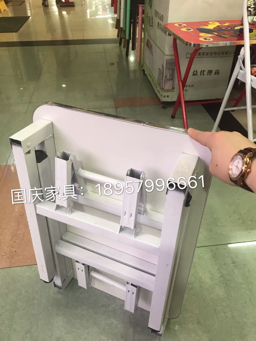 新款弹簧架折叠桌写字桌学习桌儿童餐桌详情9