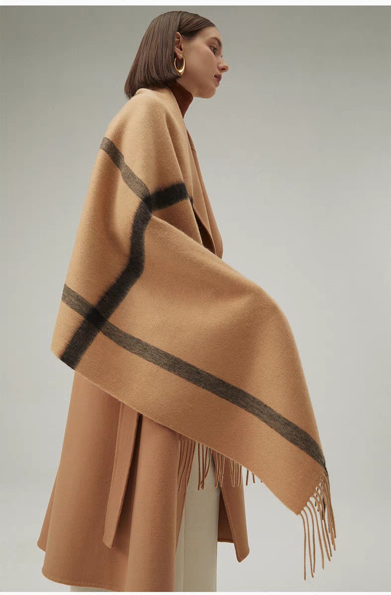 Cross-border scarf wholesale e-commerce live-streaming supply chain, classic British-style checkered long scarves pic 7