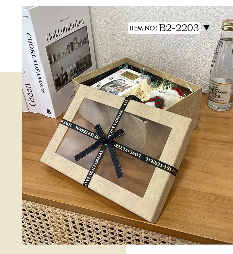 蝴蝶结礼盒女神节日礼品盒活动伴手礼礼物盒创意包装盒空盒现货详情3