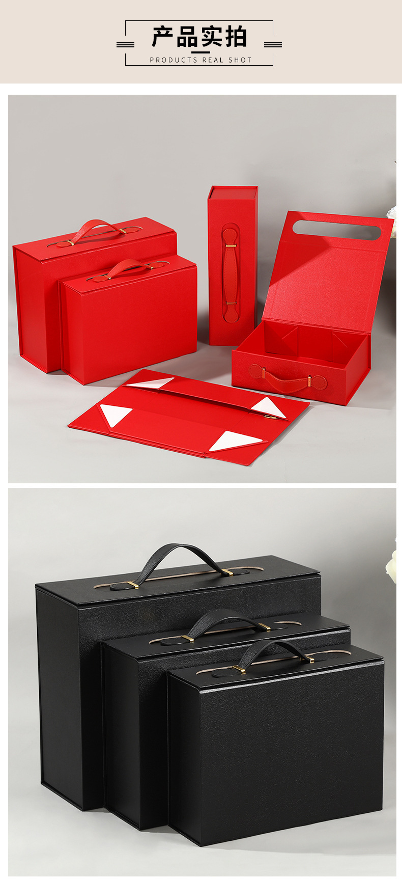 Wholesale of one-piece flip-top folding gift boxes for foreign trade, high-end printed wine gift boxes, packaging boxes and gift boxes pic 4
