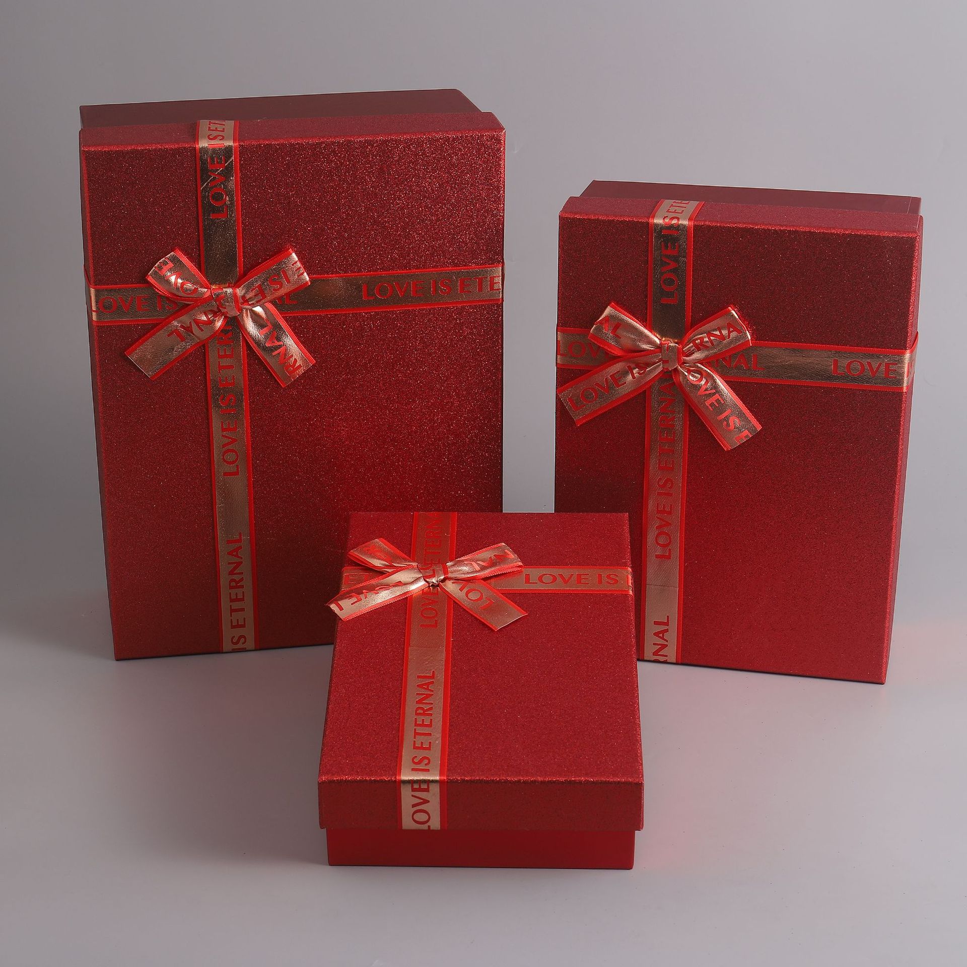 Large golden onion gift box, exquisite birthday present box, cross knot ribbon bow packaging box, whole piece wholesale pic 3