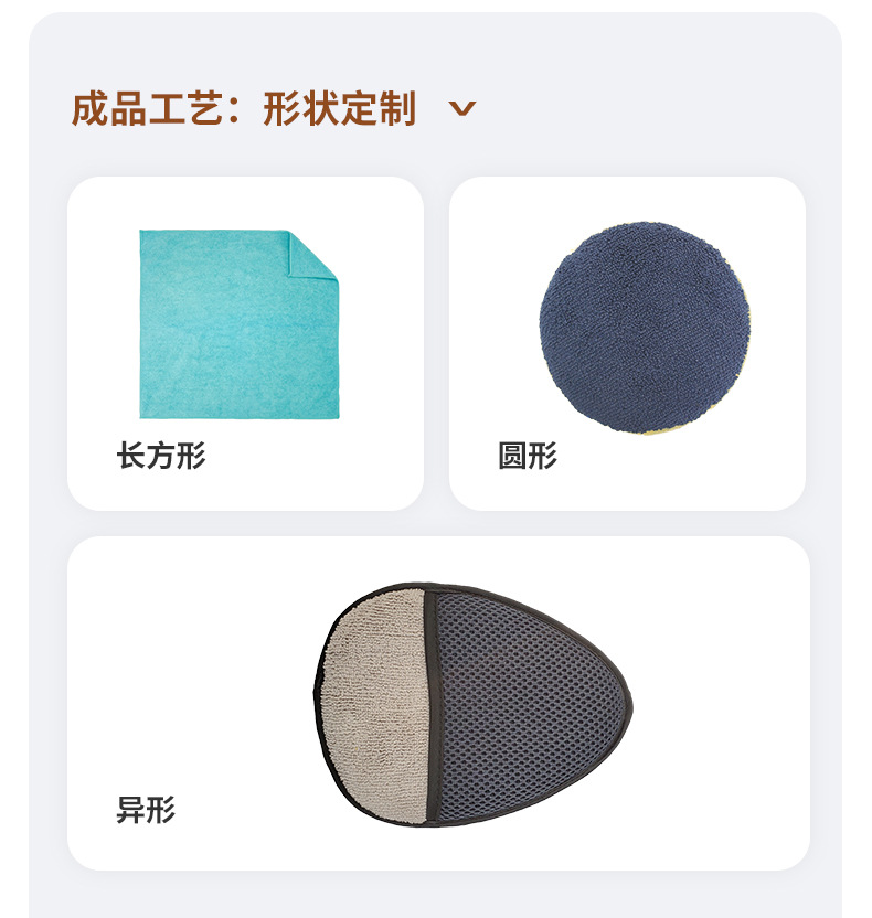 蓝色鱼鳞布手撕抹布一次抹巾洗碗棉素棉10片装详情6