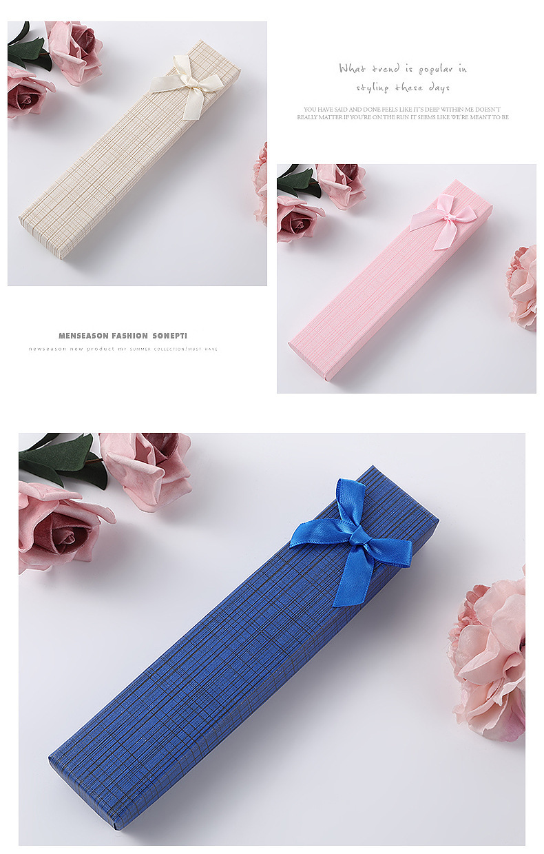 Factory wholesale of rectangular jewelry, necklace boxes, hairpins, jewelry boxes, bookmark pen boxes, bow ornaments and gift boxes in stock pic 14