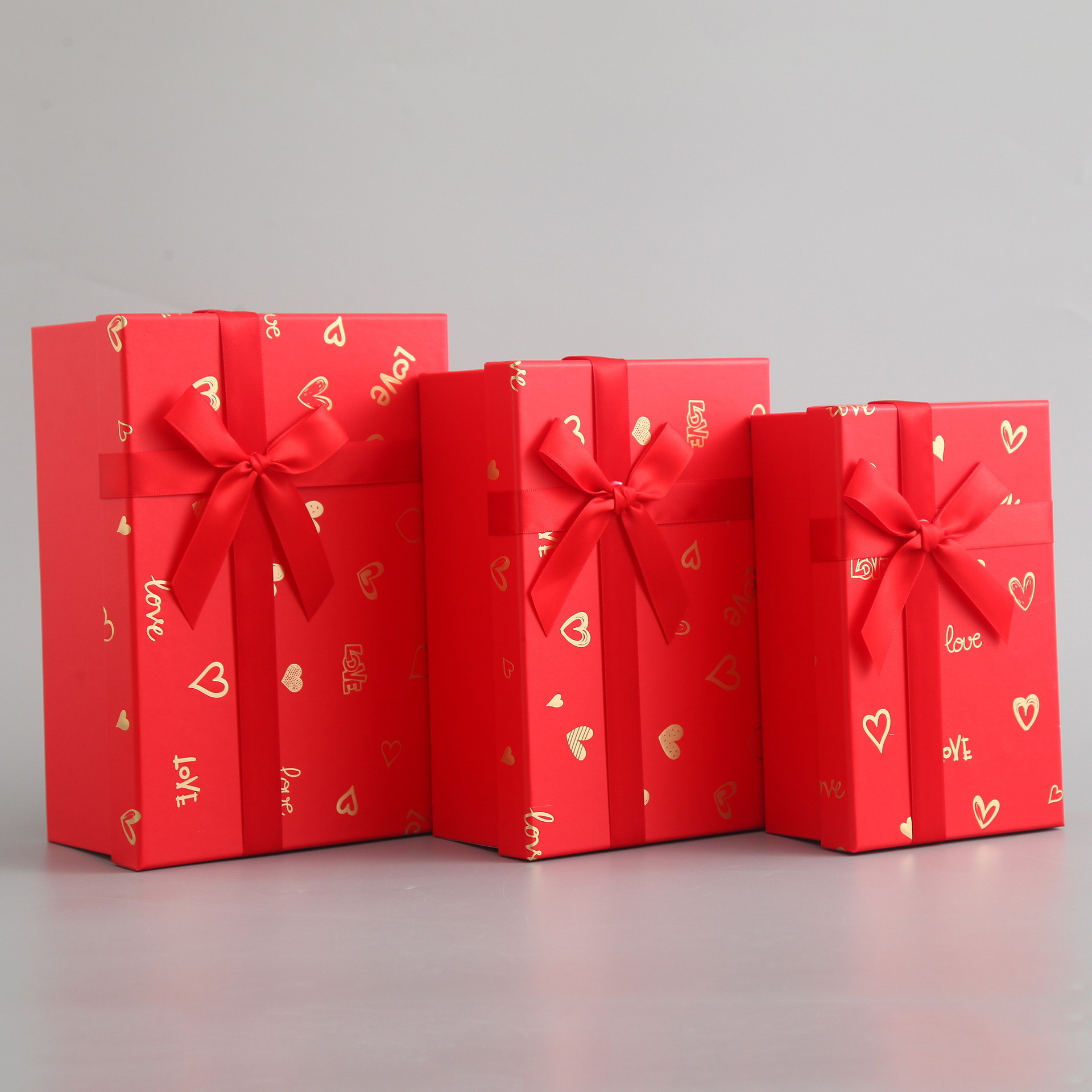 Customized rectangular ribbon bow gift boxes, embossed and pasted packaging boxes, birthday gift boxes and souvenirs pic 2