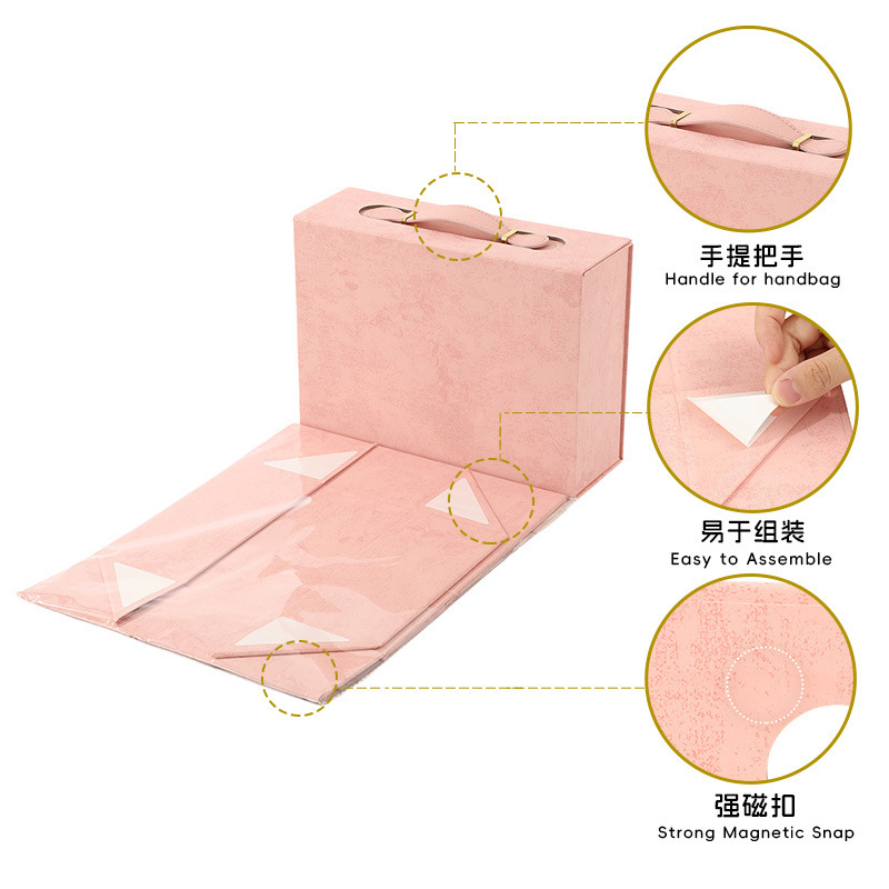 Wholesale of one-piece flip-top folding gift boxes for foreign trade, high-end printed wine gift boxes, packaging boxes and gift boxes pic 8