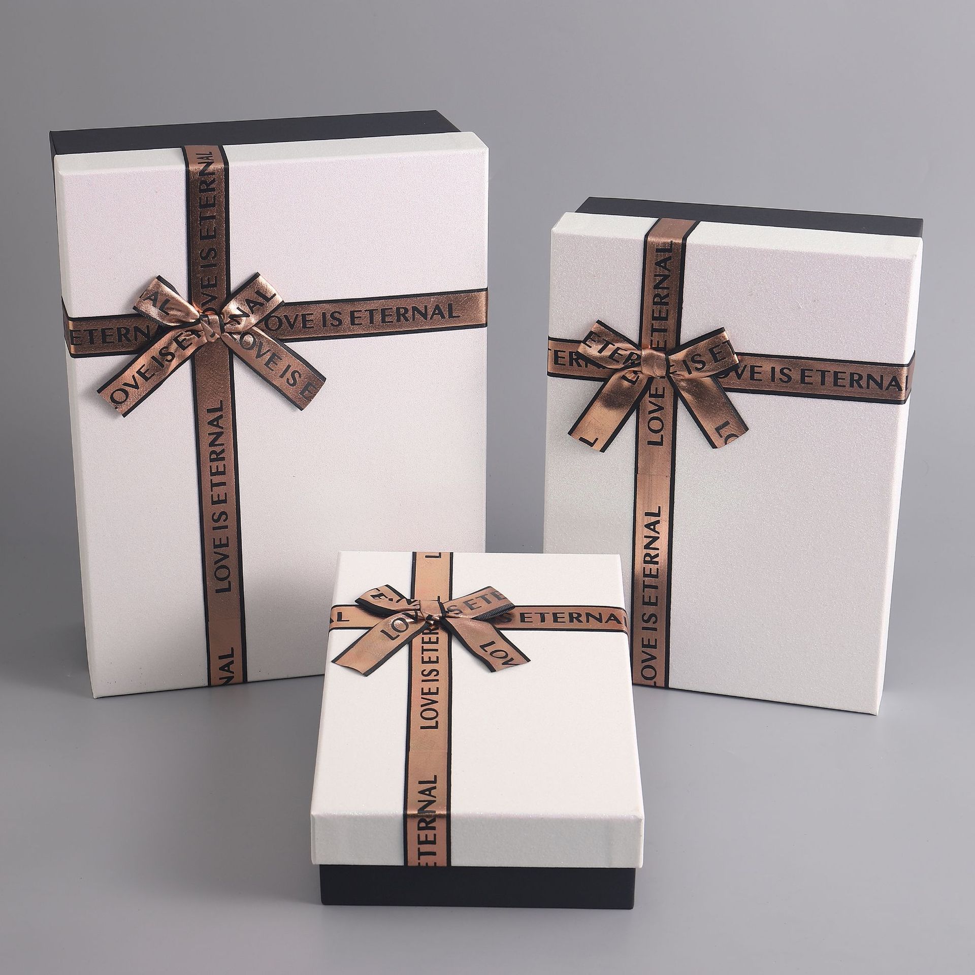 Large golden onion gift box, exquisite birthday present box, cross knot ribbon bow packaging box, whole piece wholesale pic 2