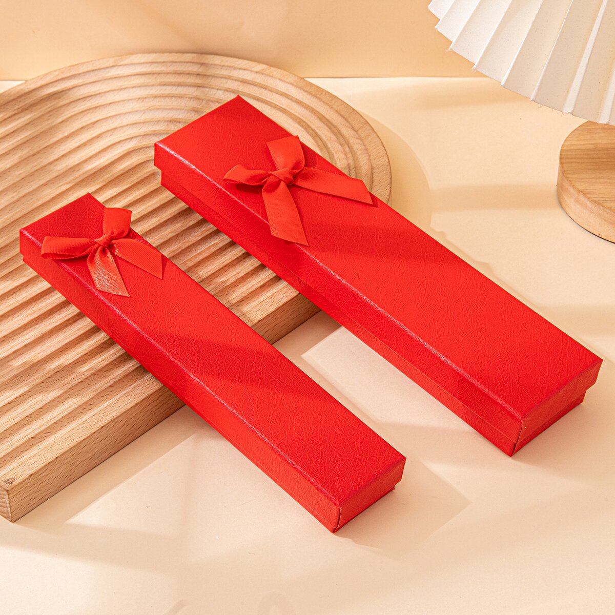 Factory wholesale of rectangular jewelry, necklace boxes, hairpins, jewelry boxes, bookmark pen boxes, bow ornaments and gift boxes in stock pic 1