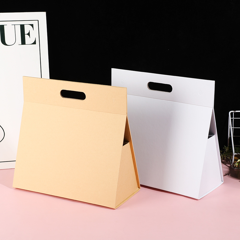 折叠一片式包装盒简约磁铁礼品盒伴手礼品手提盒节日礼物盒详情1