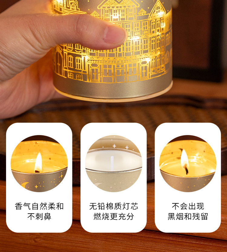 香薰蜡烛浪漫城市图案节日礼物卧室持久香氛香氛小夜灯批发定制详情4