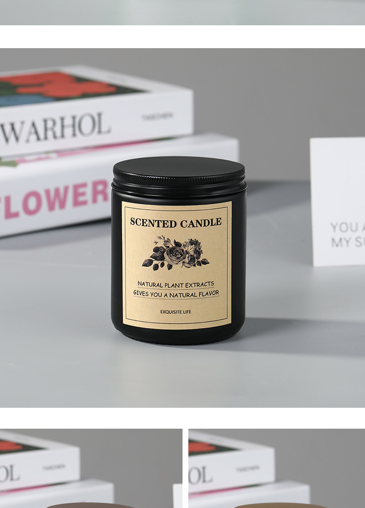 现货DIY大豆蜡香薰蜡烛 浪漫气氛创意伴手礼礼盒套装香味蜡烛详情13