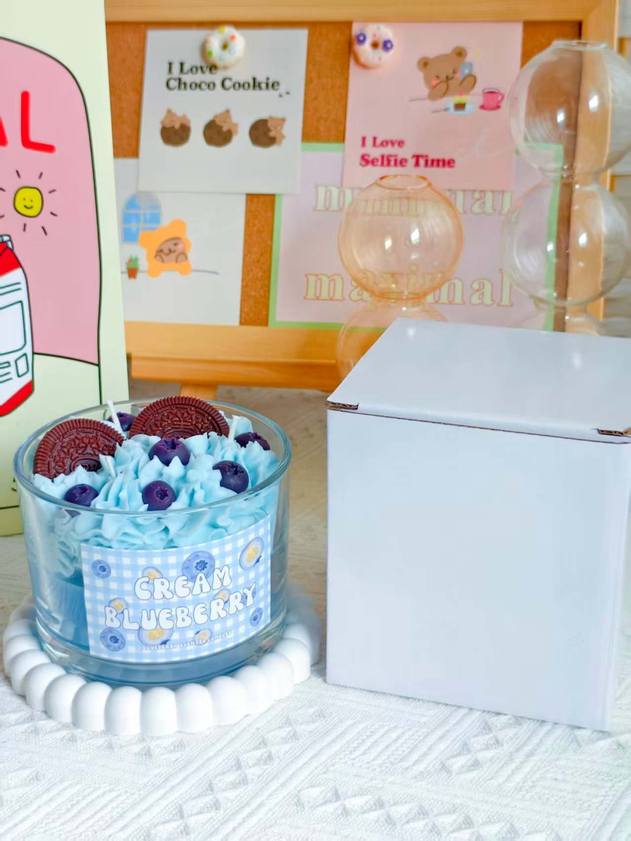 水果奶油杯香薰蜡烛 草莓蓝莓香蕉香氛礼物摆件拍摄道具跨境爆款详情28