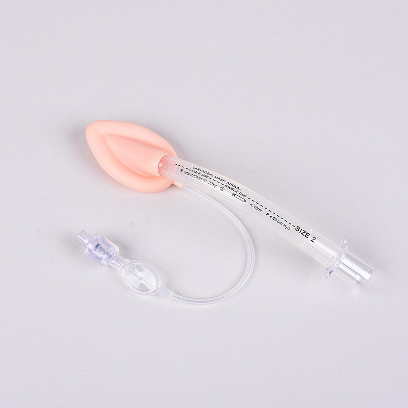 Disposable single and double chamber reinforced adult multi-functional intubation laryngeal mask exclusively for foreign trade pic 3