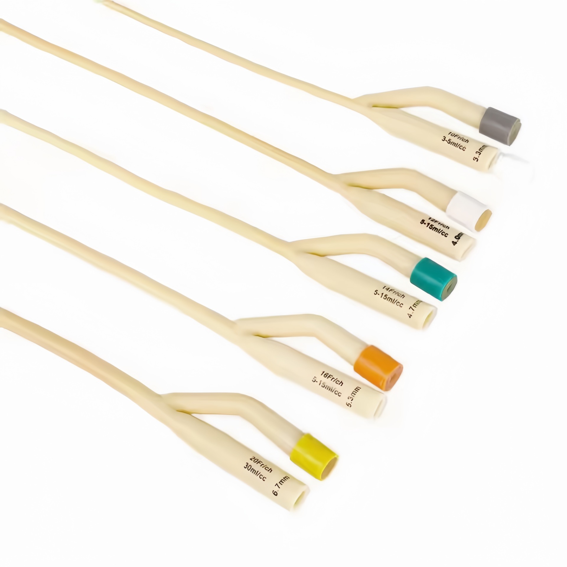 Disposable double-chamber and triple-chamber latex catheter foley catheter pack for export in English packaging pic 1