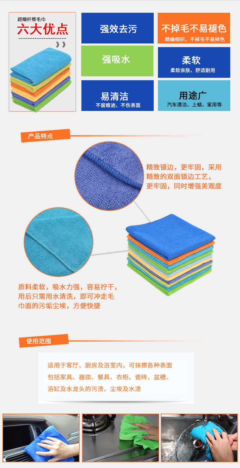 Yilusi Factory Direct sales of Kontel Five Plus Five Jacquard Superfine Fiber Large Pearl Towel Cloth/Dishcloths pic 1