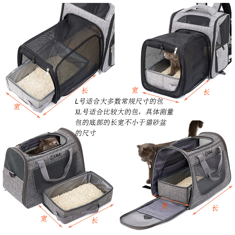 PETISFAM smart cat litter box with bag folding, large capacity deodorizing cat litter box, cat products pic 37