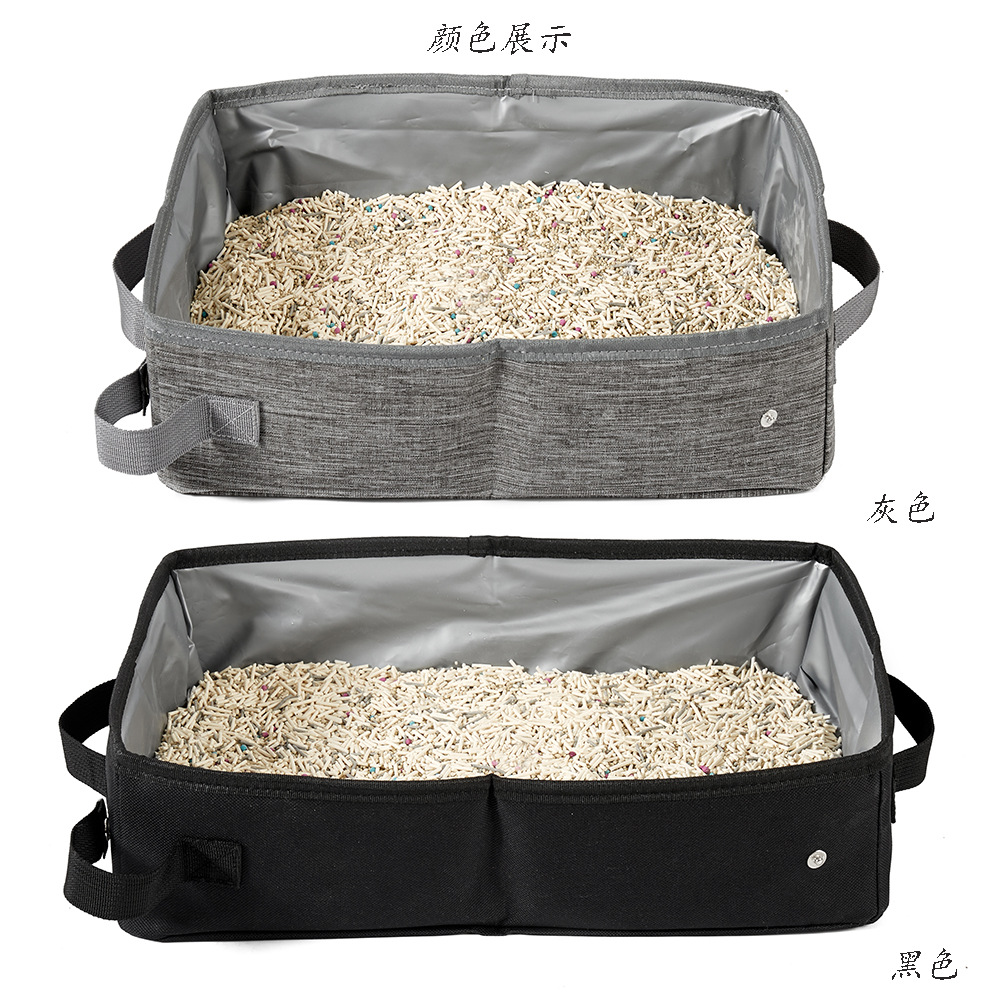 PETISFAM smart cat litter box with bag folding, large capacity deodorizing cat litter box, cat products pic 35