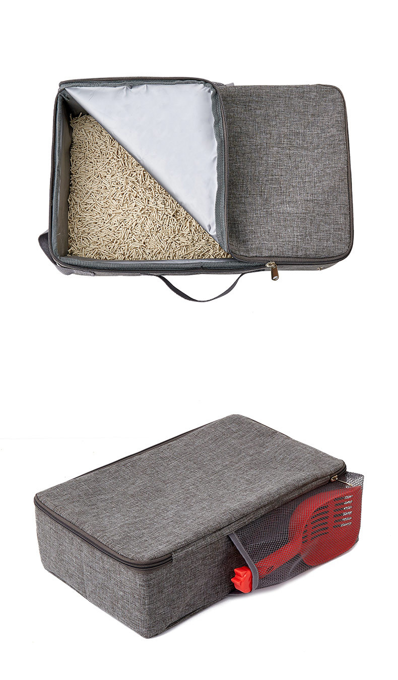 PETISFAM smart cat litter box with bag folding, large capacity deodorizing cat litter box, cat products pic 18