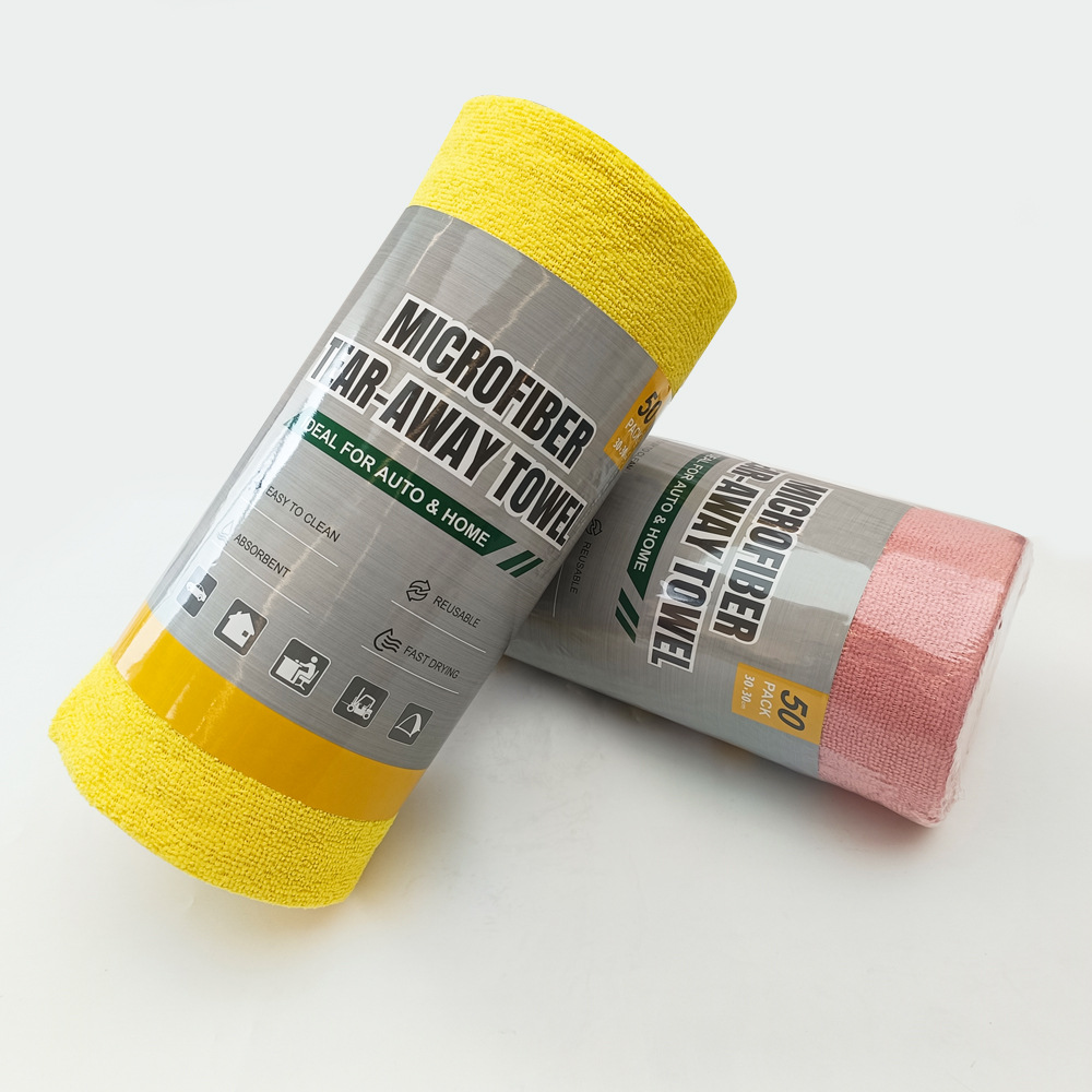 Tearable towels, ultrasonic heat-cutting edge, hand-torn towels, car wash and cleaning cloths in rolls, tearable and rolled cleaning cloths pic 8