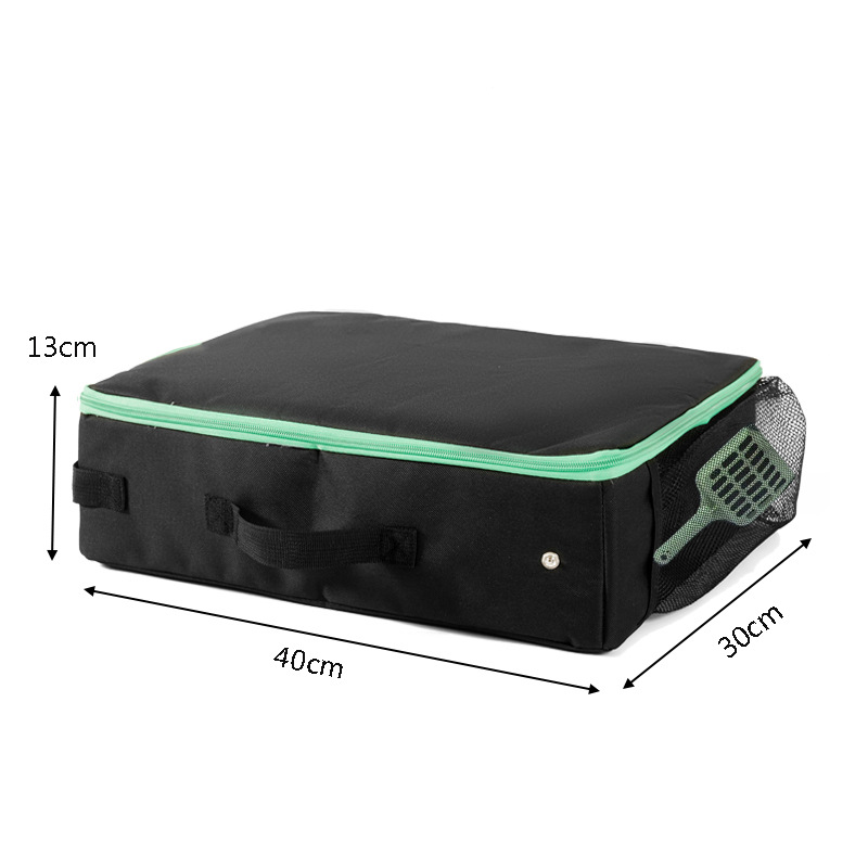 PETISFAM smart cat litter box with bag folding, large capacity deodorizing cat litter box, cat products pic 4