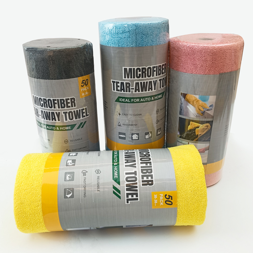 Tearable towels, ultrasonic heat-cutting edge, hand-torn towels, car wash and cleaning cloths in rolls, tearable and rolled cleaning cloths pic 10
