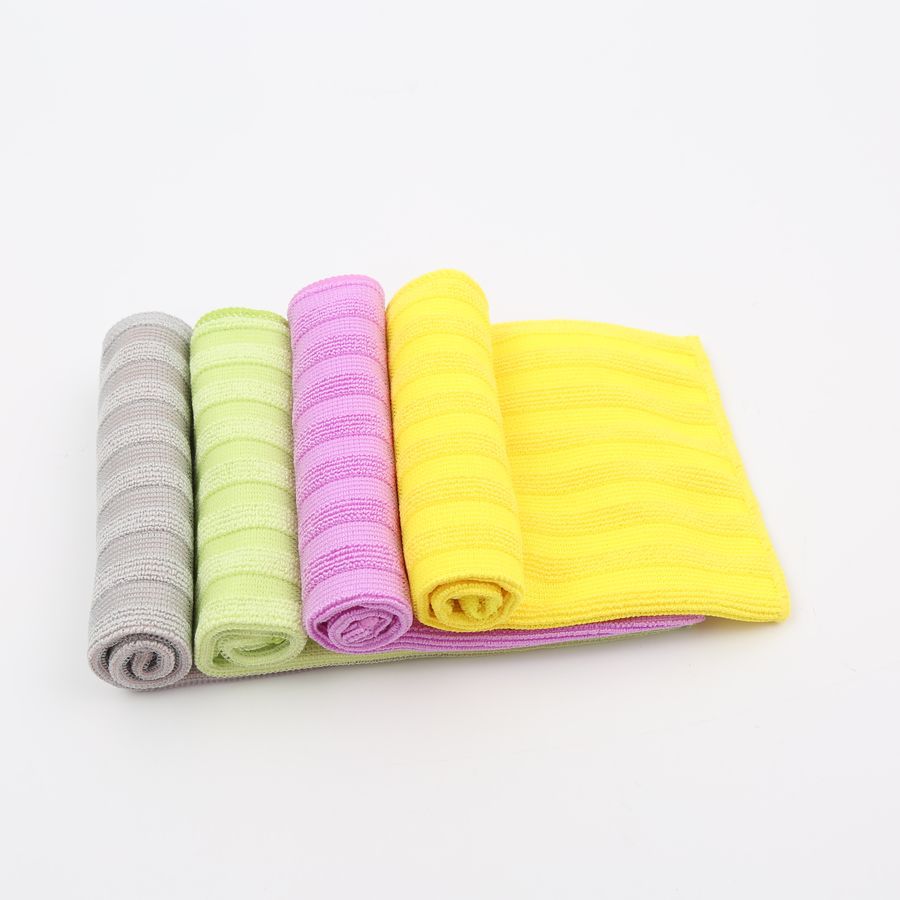 Yilusi Factory Direct sales of Kontel Five Plus Five Jacquard Superfine Fiber Large Pearl Towel Cloth/Dishcloths pic 6