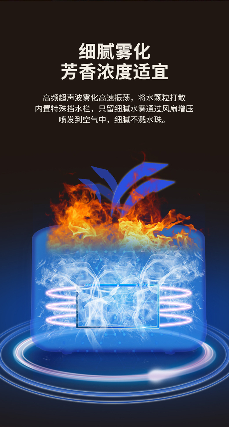 家用香薰机梅花鹿创意火焰加湿器酒店空气净化器去除异味扩香器详情5
