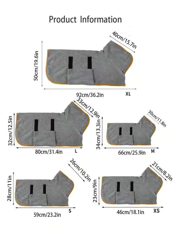 Pet dog quick-drying towel coat, pet comb, pet supplies, pet toothbrush, pet cat petting gloves, cat electric clipper pic 1