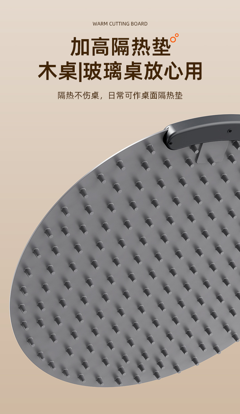 跨境多功能硅胶暖菜板折叠式热菜板保温板家用饭菜加热神器详情16